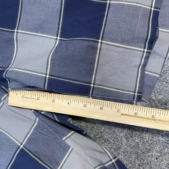 Lululemon Shorts 32 Blue Plaid Organic Cotton Stretch 8" in - Picture 4 of 9